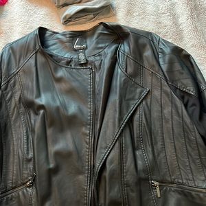 Lane Bryant pleather jacket
